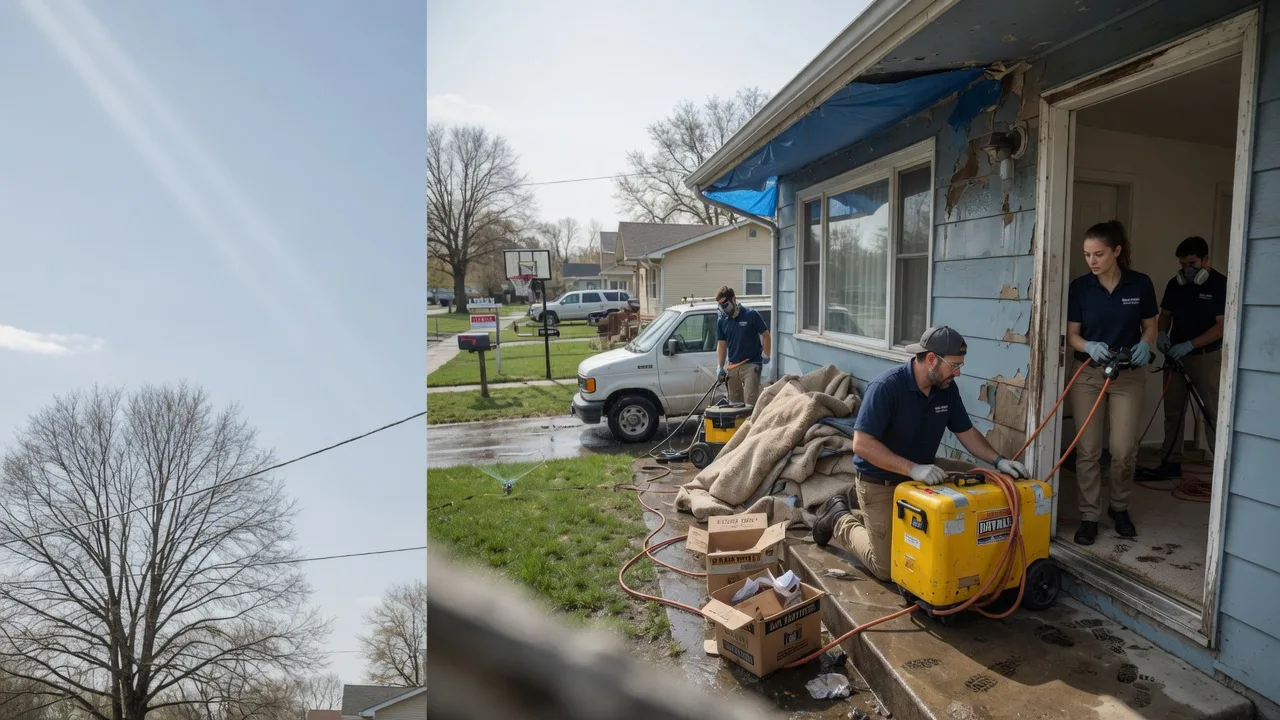 Basement Flood Cleanup in Normal, IL near me